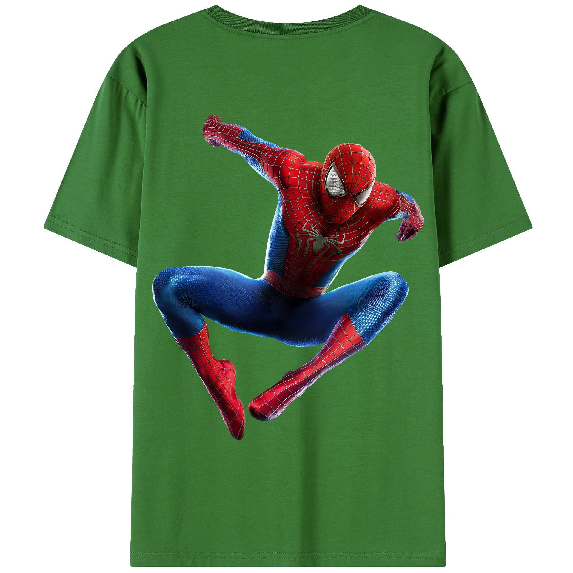 （画像用） Spider Man スパイダーマン レディース半袖Tシャツ(バックプリント)